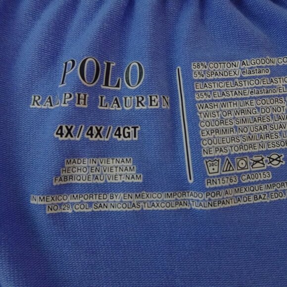 Polo Ralph Lauren Pajama Pants Men's 4X Blue Sleep Jogger Pockets Lounge Wear - Picture 10 of 11